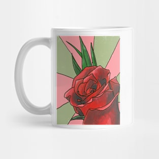 Red Rose Mug